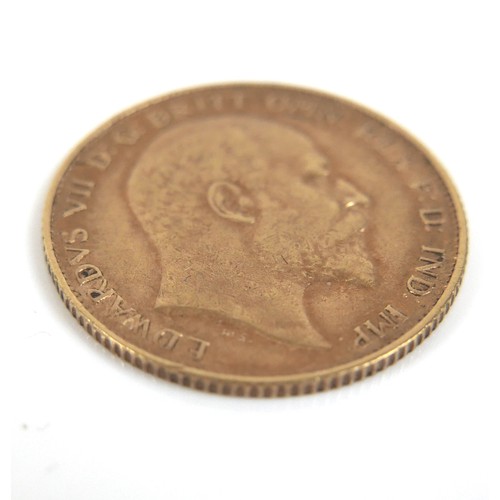 85 - An Edward VII gold half sovereign, 1906.