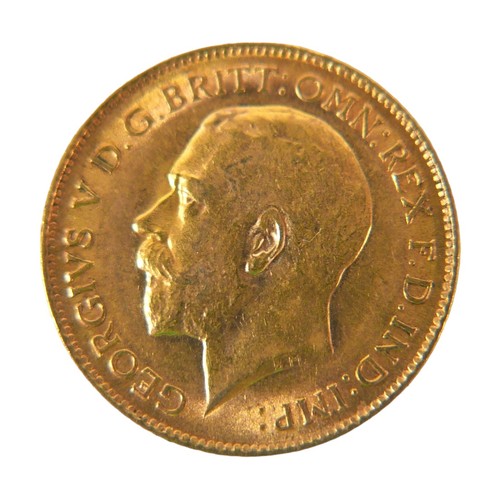 84 - A George V gold half sovereign, 1913.