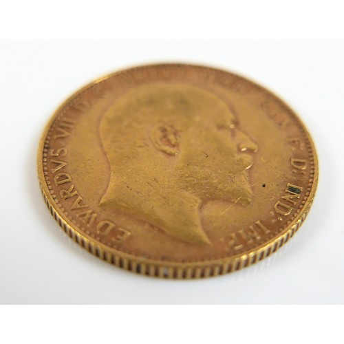 98 - An Edward VII gold sovereign, 1907.