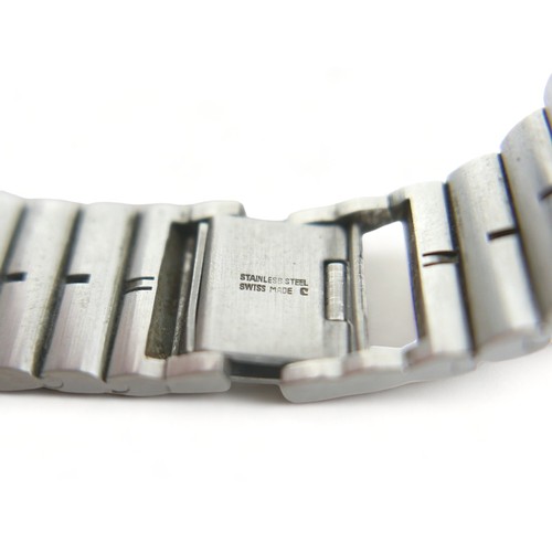 126 - A Longines Quartz stainless steel gentleman's bracelet wristwatch with date, 30mm case numbered 1881... 