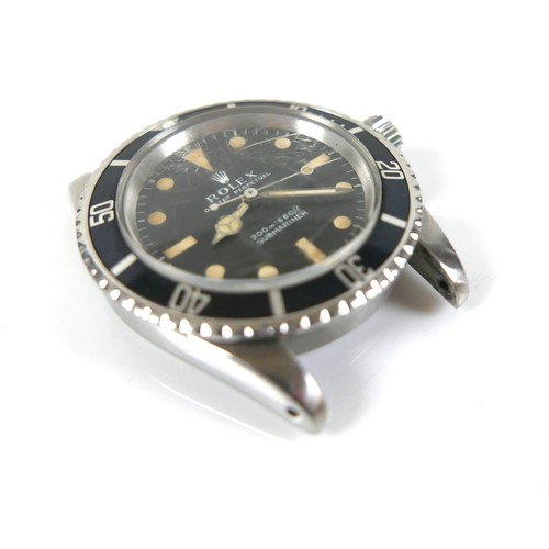 151 - A Rolex Oyster Perpetual Submariner gentleman's stainless steel wristwatch, circa 1960s, reference 5... 