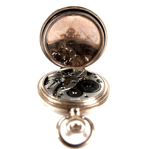 109 - Two gold plated open faced pocket watches, keyless wind. (2)