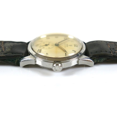 139 - A Tudor Oyster stainless steel gentleman's wristwatch, ref 4540, circa 1950s, circular cream dial wi... 