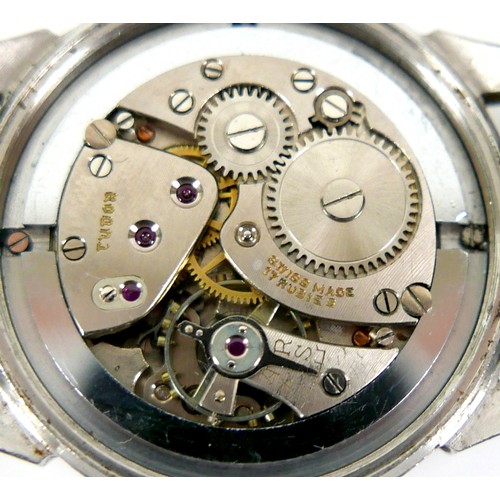 139 - A Tudor Oyster stainless steel gentleman's wristwatch, ref 4540, circa 1950s, circular cream dial wi... 