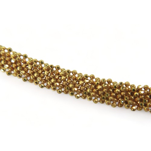 332 - An 18ct yellow gold necklace, 4.5mm wide, 50cm long, 17.2g.