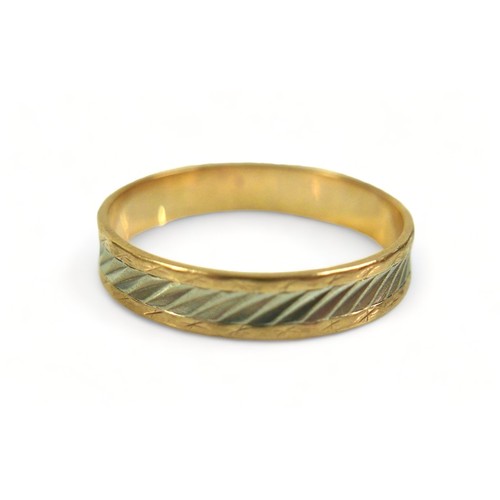 208 - Three 9ct yellow gold rings, 8.2 grams, sizes M and P