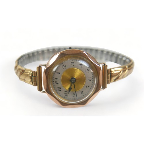 241 - A group of gold jewellery and watches, comprising a 9ct gold Rotary watch with bar gold bracelet, 15... 