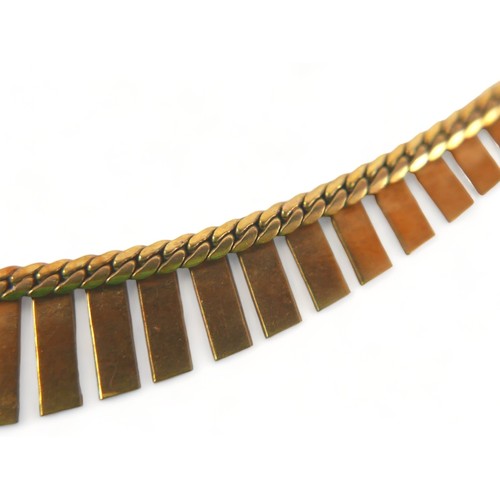 285 - A 9ct gold necklet, 47cm long, 15.5 grams.