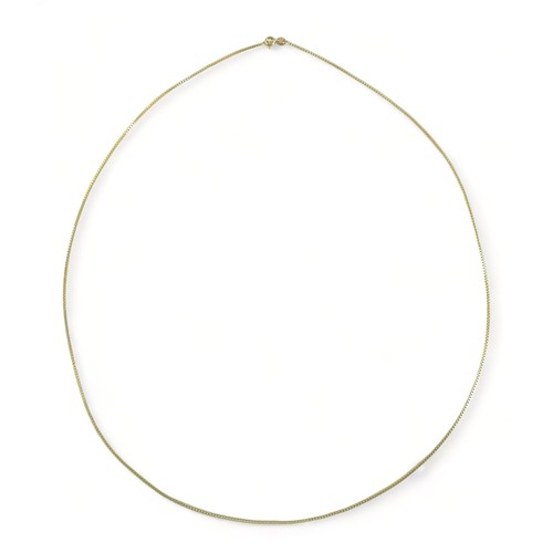 261 - A 14ct 585 yellow gold necklace, 70cm long, 7 grams.