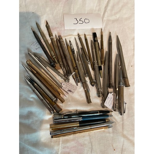 350 - Collection of propelling pencils and others