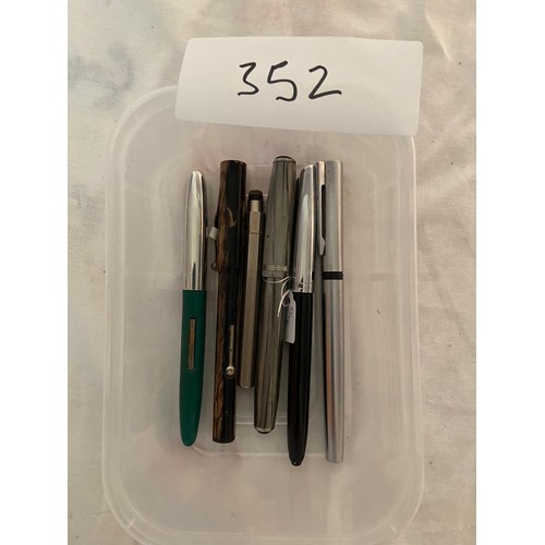 352 - Collection of fountain pens