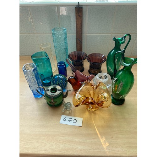 470 - Art glass etc