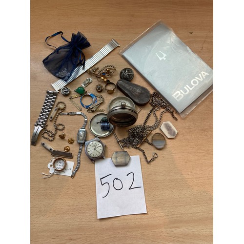 502 - Cadbury ring, watches etc