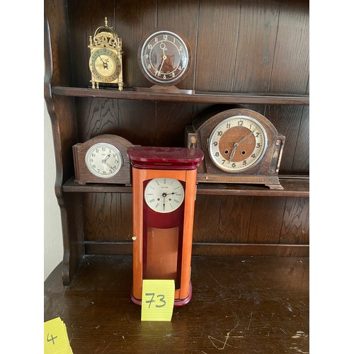 73 - Collection of clocks a/f