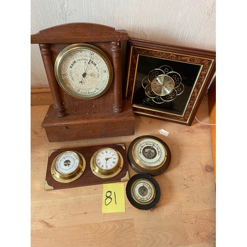 81 - Barometers and clocks