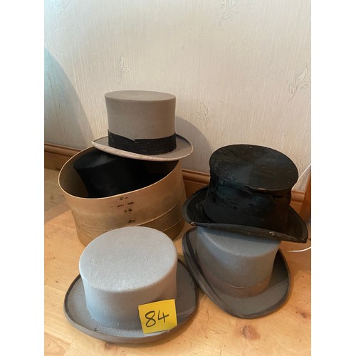 84 - 5 Top hats and one in a box