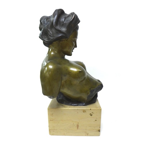 312 - Giuseppe Renda (Italian, 1859-1939): 'After' (Dopo), a bronze sculpture, signed 'G. Renda' in the br... 