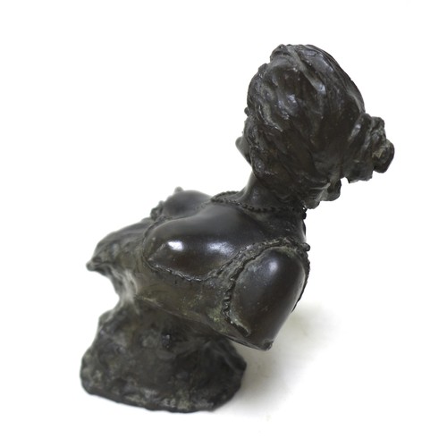 302 - Giuseppe Renda (Italian, 1859-1939): 'Woman exposing her breast', a bronze sculpture, signed 'G Rend... 