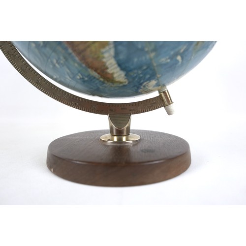 134 - A Philip's terrestrial library desk 12 inch globe.