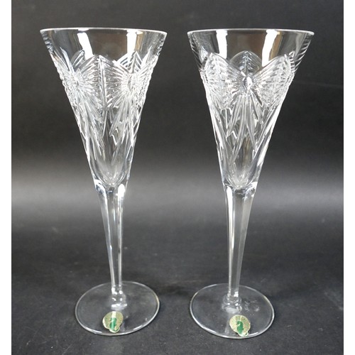 73 - Waterford Crystal a pair of Millennium collection toasting flutes, boxed.