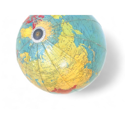 160 - A Georama Ltd illuminated terrestrial 12 inch library globe, 38cm high.