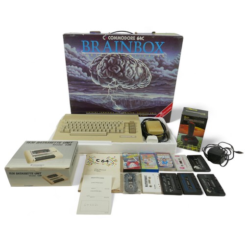 212 - A Commodore 64C Brainbox computer compendium game, boxed.