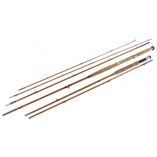 167 - Two split cane fly fishing rods, Martin James 