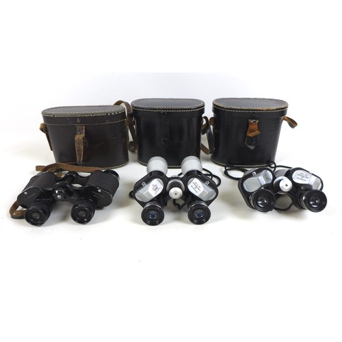 163 - Seven pairs of binoculars including Carl Zeiss Jena 7x50W (7)