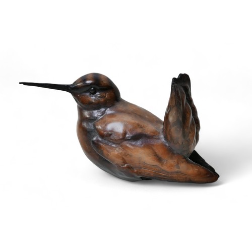 308 - Alan Glasby (British, 1945-2008): a limited edition bronze of life sized Woodcock, with naturalistic... 