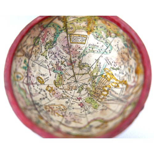 165 - A George III pocket globe and shagreen case, 2 ¾