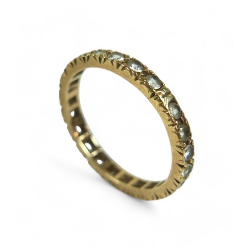 181 - A group of gold rings, comprising a cameo ring, size N, surface test above 9ct gold, a 9ct gold eter... 