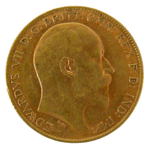 87 - An Edward VII gold half sovereign, 1909.