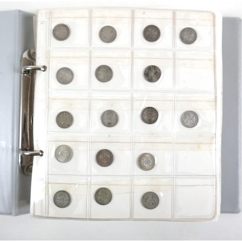 82 - A collection of mainly English coins including some silver coins, in two albums and loose.