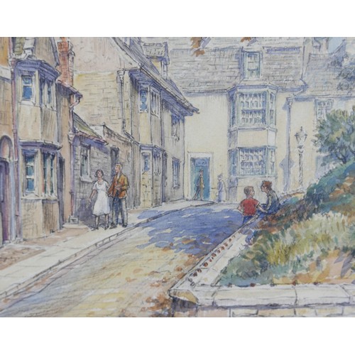 Wilfrid Rene Wood (British, 1888-1976): a view of Stamford, depicting a ...