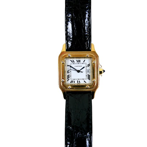 111 - A Panthere de Cartier Automatique 18ct yellow gold and diamond set cased gentleman's wristwatch, cir... 