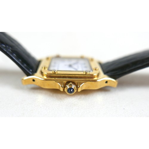 111 - A Panthere de Cartier Automatique 18ct yellow gold and diamond set cased gentleman's wristwatch, cir... 