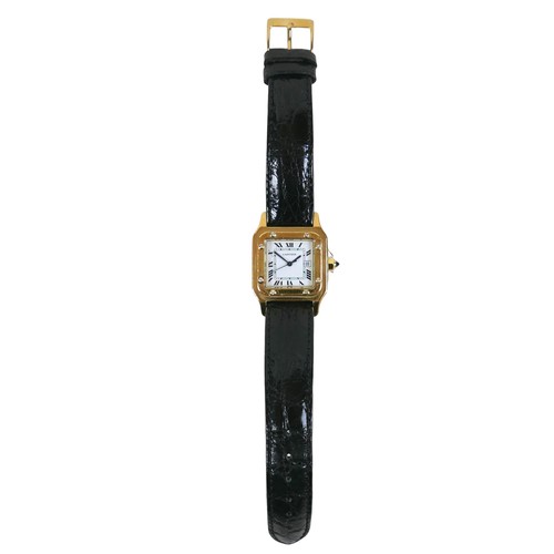 111 - A Panthere de Cartier Automatique 18ct yellow gold and diamond set cased gentleman's wristwatch, cir... 