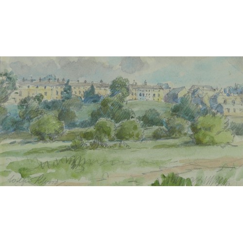 Wilfrid Rene Wood (British, 1888-1976): Rutland Terrace, Stamford ...