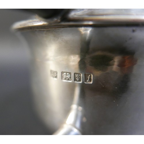 2 - An Arts and Crafts style silver hammered teapot, by Hart Silversmiths - Guild of Handicraft, marked ... 