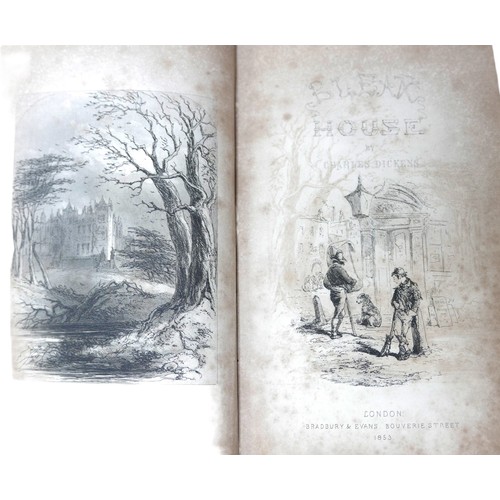 298 - A collection of 19th century general literature books, Comprising Charles Dickens 'Bleak House' (pub... 