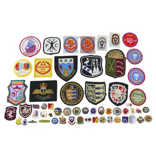 276 - A collection of pin and cloth badges, including some militaria, 'Fleet Air Arm', as well as a number... 