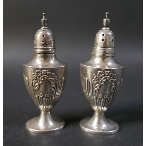 12 - A collection lion of silver cruet items and a pair of plated cruet, silver weight 4.1 toz. (9)