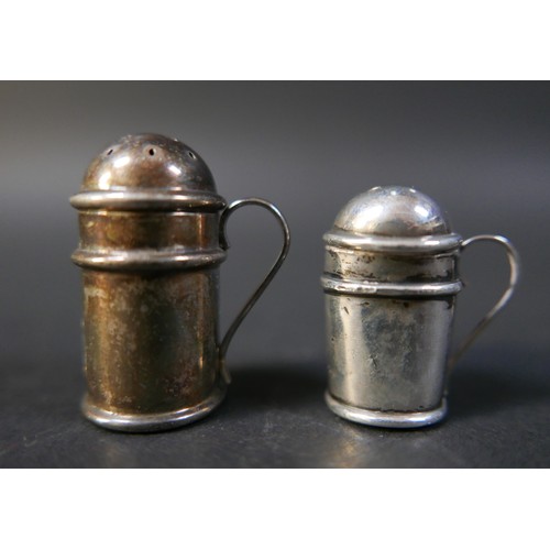 12 - A collection lion of silver cruet items and a pair of plated cruet, silver weight 4.1 toz. (9)