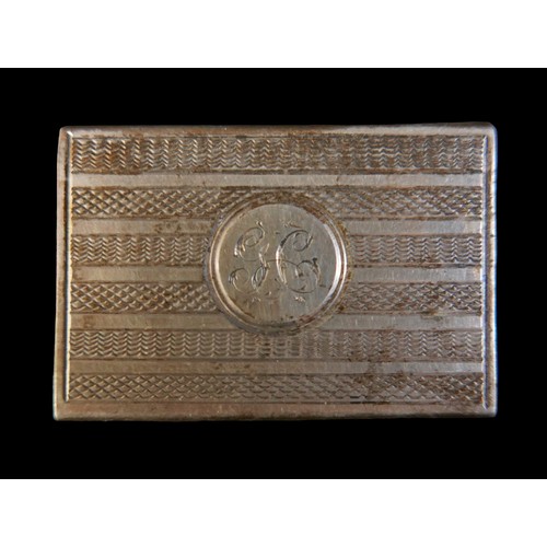 20 - Six silver items, comprising silver cigarette case, a vesta, two match covers and a comb case, total... 