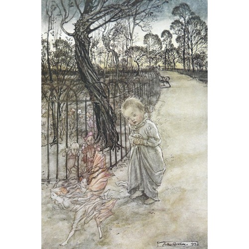 304 - Sir James Matthew Barrie (Illustrator, Arthur Rackham): Peter Pan in Kensington Gardens, with Twenty... 