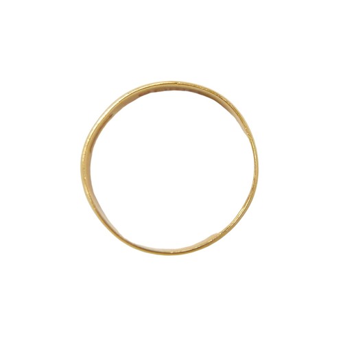 47 - A 22ct gold band, size L, 2.6g.