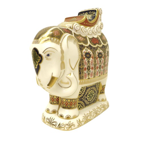 234 - A Royal Crown Derby Harrods 1999 Elephant, commissioned to celebrate Harrods' 150th anniversary, num... 