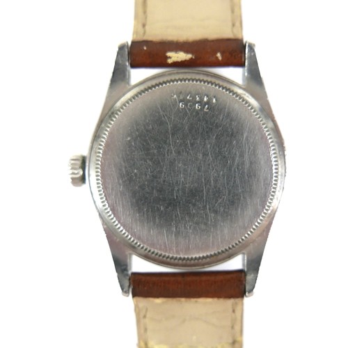 166 - A Tudor Oyster-Prince stainless steel gentleman's wristwatch, circa 1950s, with cream dial signed 'R... 