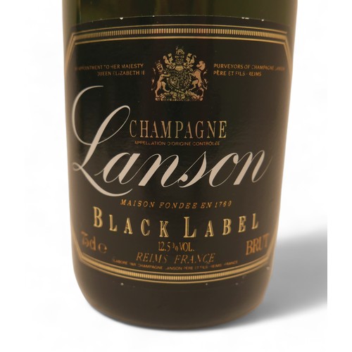 355 - Two bottles of champagne, comprising Lanson Black Label and Pol Aimee Reserve Brut Cuvee speciale. (... 