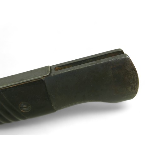 321 - A German WWII bayonet, with steel scabbard, the blade stamped 'Jos Corts Sn', '776 b', and with date... 